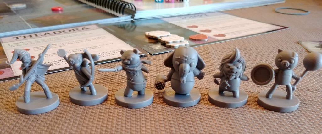 Hero Miniatures included in Stuffed Fables