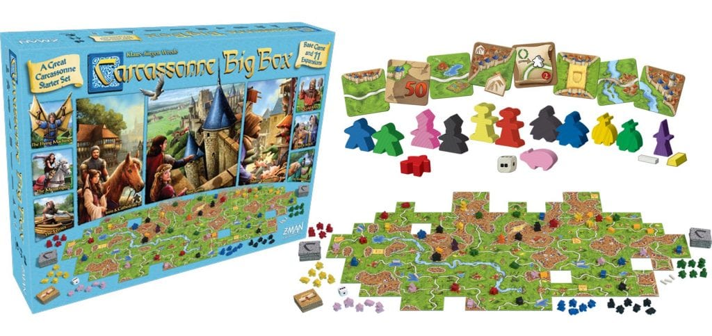 Carcassonne Big Box 6 (German Import, Supplied with English rules