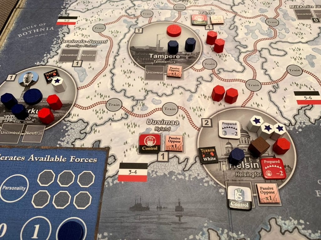 Close Look at Helsinki with Communist and White Fin forces