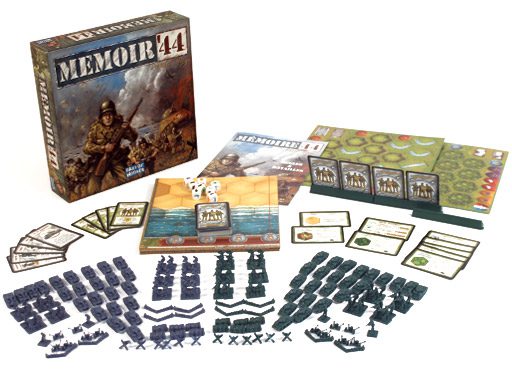 Board and Components of Memoir '44 Board Game