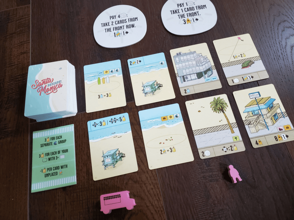 AEG Santa Monica | Build Your Beachfront, Attract Tourists to The Boardwalk | City-Building Card Drafting Set Collection Game | 1-4 Players | Ages 14+ AEG Santa Monica | Build Your Beachfront, Attract Tourists to The Boardwalk | City-Building Card Drafting Set Collection Game | 1-4 Players | Ages 14+