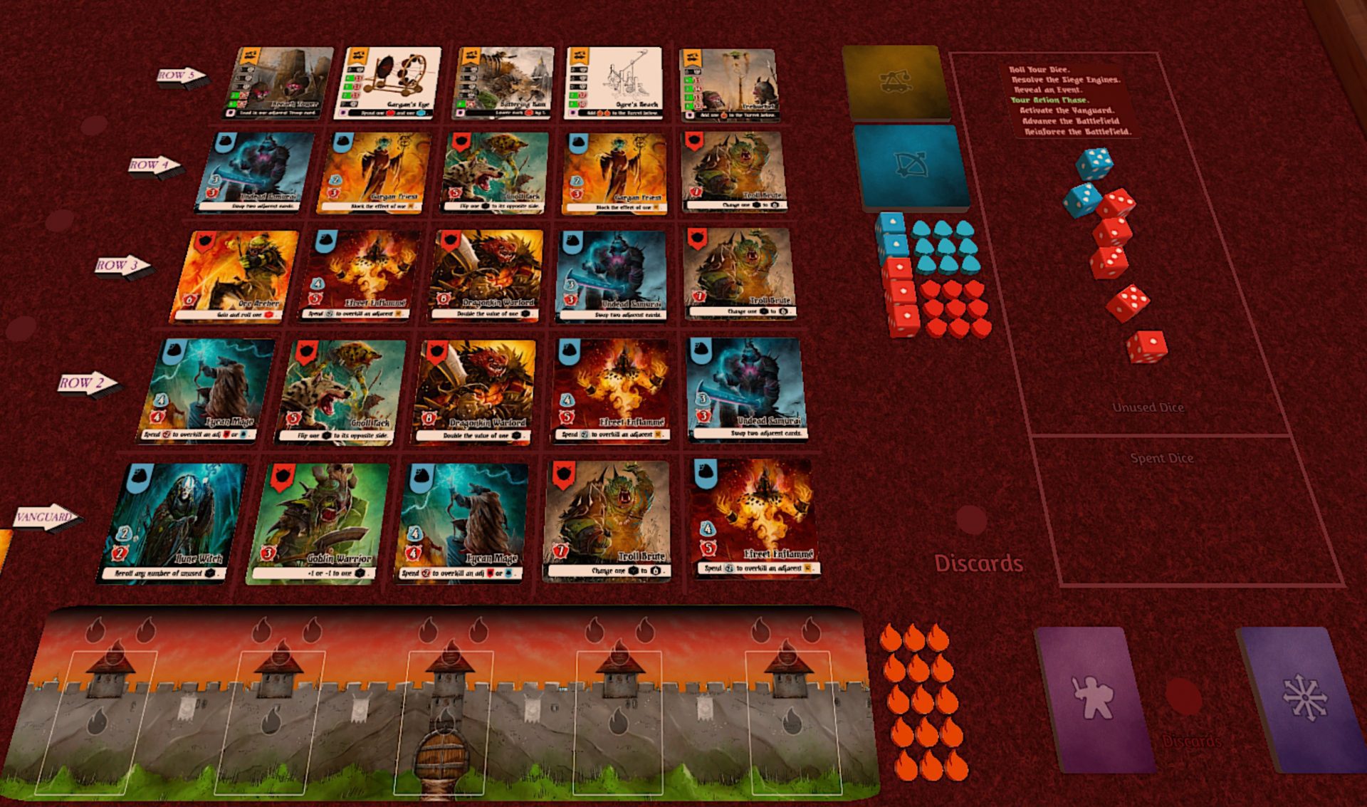 Thrones of Valeria, Dice Kingdoms of Valeria , and Siege of Valeria A