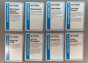 A sampling of Action cards.
