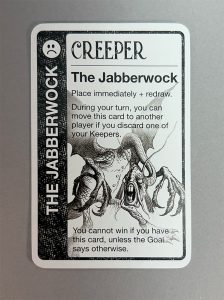 Wonderland's Creeper card: The Jabberwock.