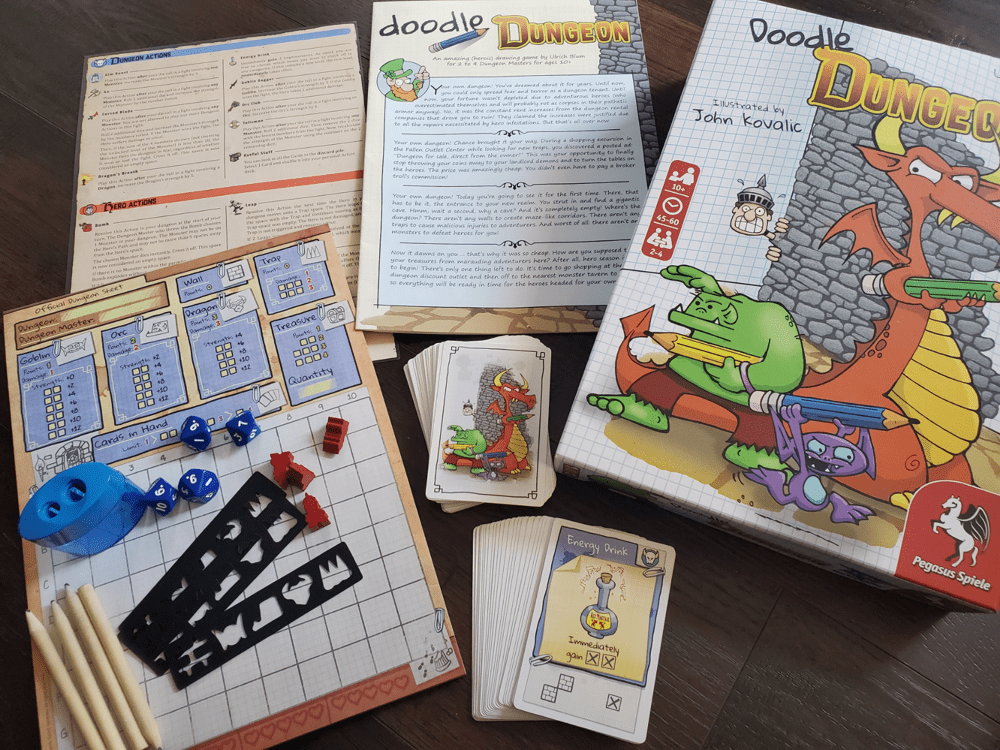 Doodle Dungeon Game Review — Meeple Mountain