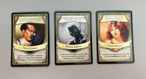 Three Lord cards, each with their own hidden scoring bonuses.