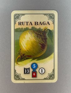 A vegetable card