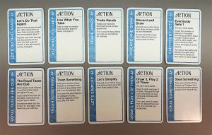 Wonderland Action cards.