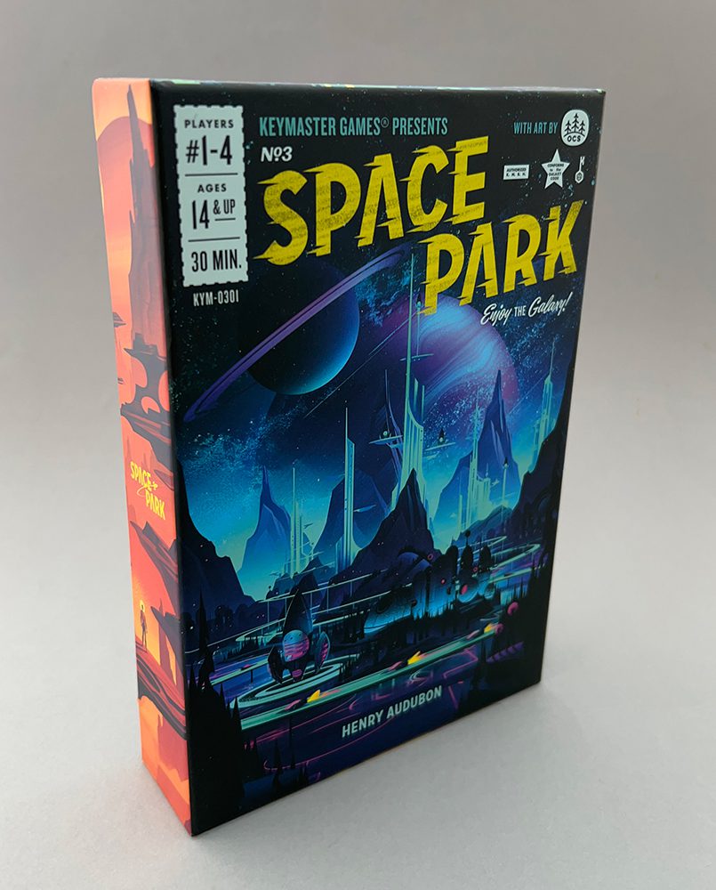 The beautiful, retro-feeling artwork of Space Park.