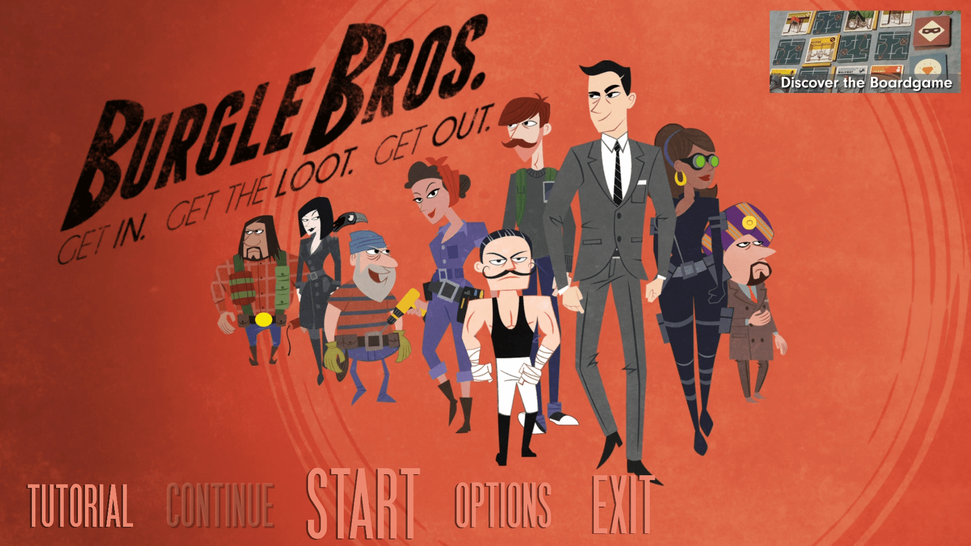 Burgle Bros Splash screen