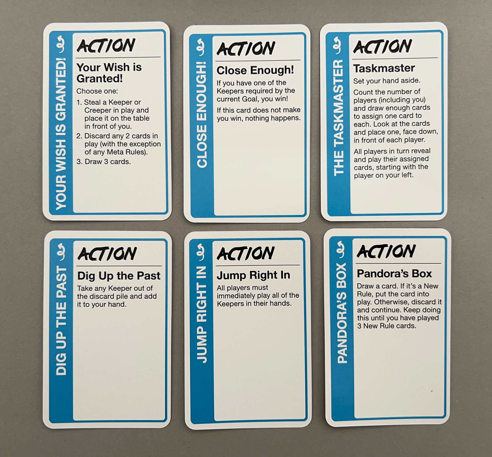 Remixx Action cards.