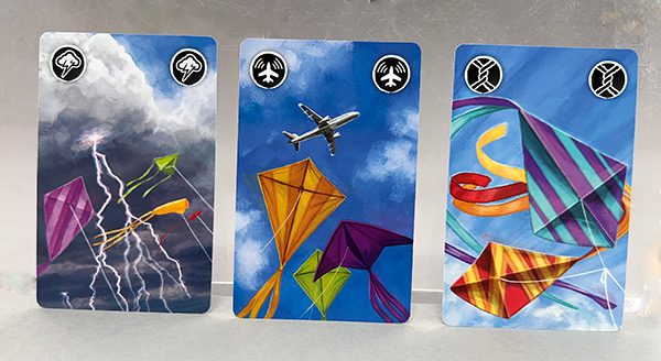 The Storm, Airplane, and Crossed Lines cards.