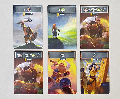Standard Clan Action cards.