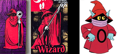 The Red Wizard owes a lot to Orko.