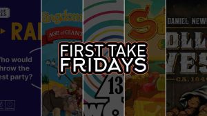 First Take Friday – Rankster, Kingdomino: Age of Giants, 13 Words, Sobek: 2 Players, Rolled West thumbnail