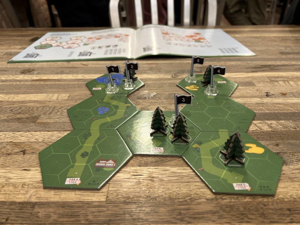 A smaller course of only seven tiles and five holes.