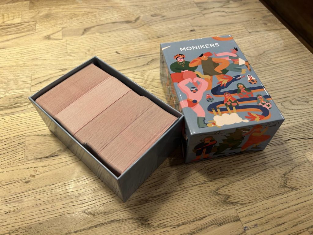 The interior of the Monikers box, which is packed with cards. That's it. Cards for days.