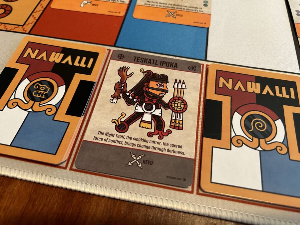 Each player has a Nawal, an extremely powerful card that can be played as an item or summoned as a creature.