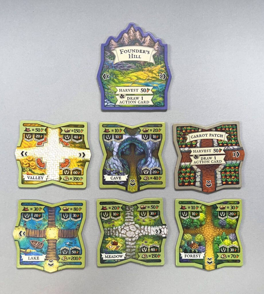 The different tile types.