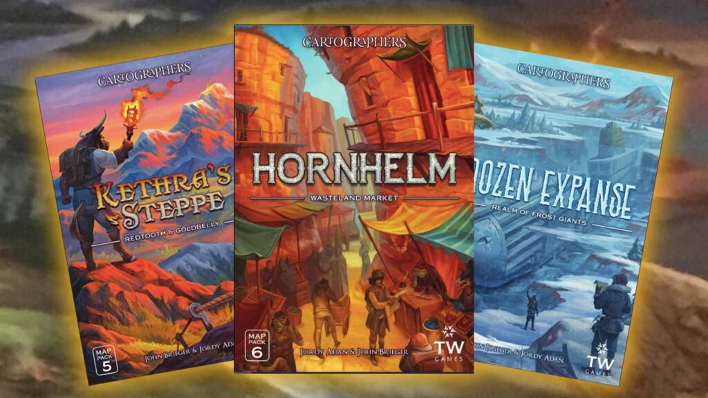 Pack Map Board Cartographers Map Packs 4-6 Game Review (plus mini expansions ...