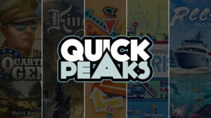 Quick Peaks – Quartermaster General WW2: 2nd Edition, Kingsburg (3rd Edition), It’s Obvious, Next Station: Paris, Reef Project thumbnail