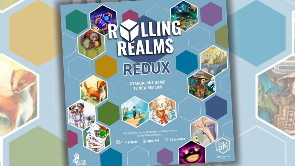 Stonemaier Games: Rolling Realms | A Light Strategic Roll-and-Write Game for Families and Adults | 1-6 Players, 30 Mins, Ages 14+ Stonemaier Games: Rolling Realms | A Light Strategic Roll-and-Write Game for Families and Adults | 1-6 Players, 30 Mins, Ages 14+
