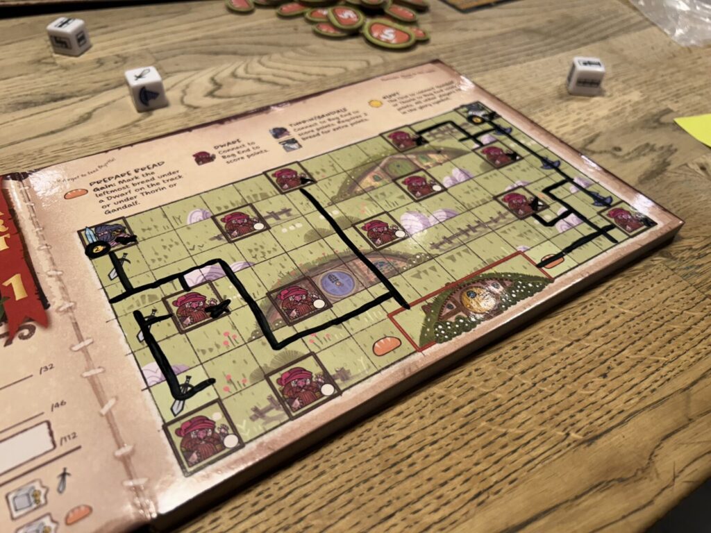 The opposite page, covered in lines.