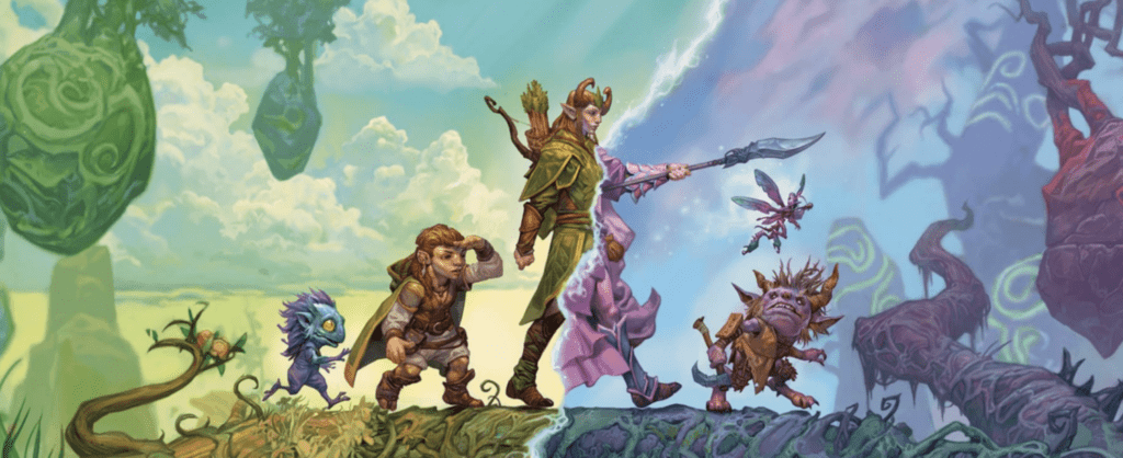 Promotional art for Magic: The Gathering’s Lorwyn Eclipsed expansion.