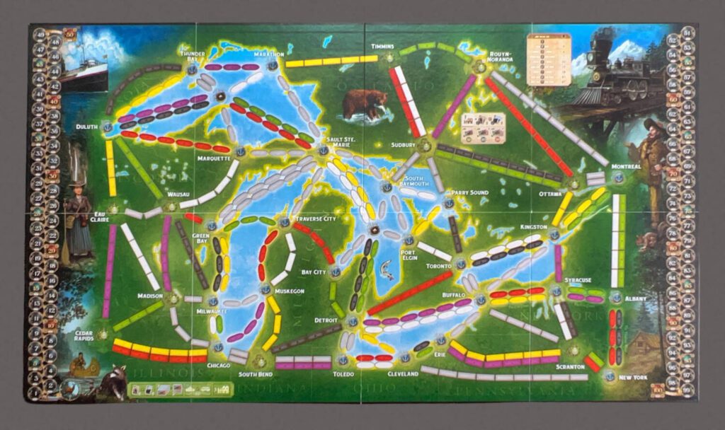 The Great Lakes side of the board.