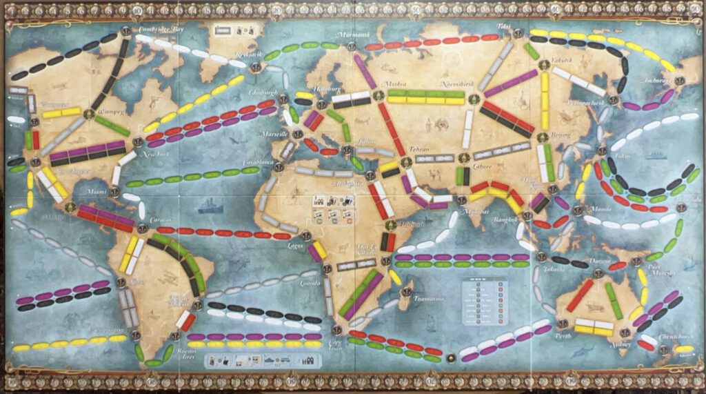 The World side of the board.