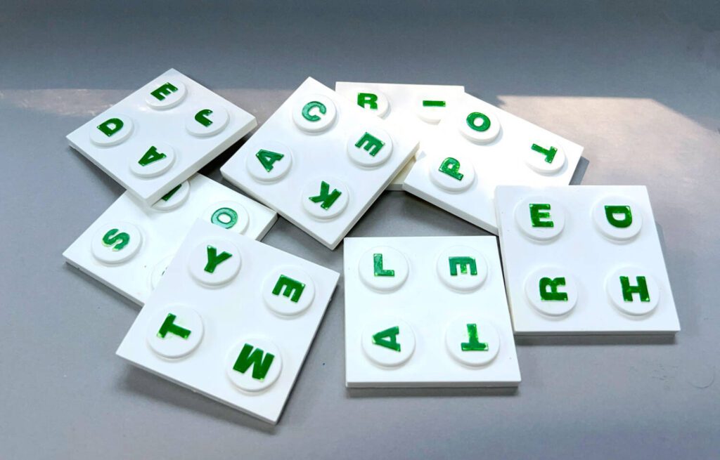 A selection of Overturn tiles