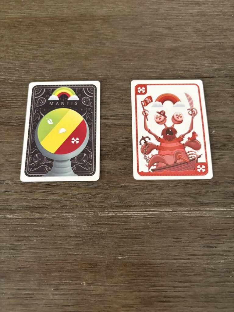 Mantis card front and back